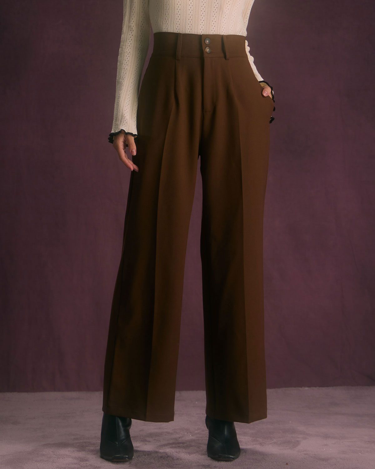 Gilma – Pantalones Clásicos de Corte Recto