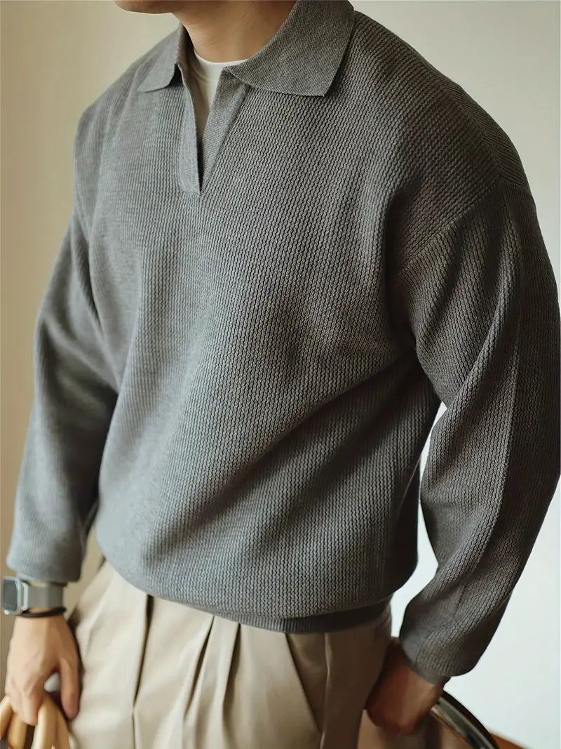 Camisa Polo Edward de Manga Larga para Hombre