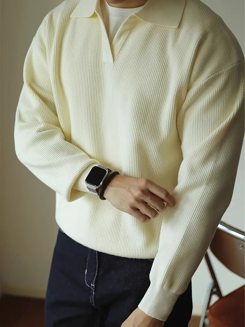 Camisa Polo Edward de Manga Larga para Hombre