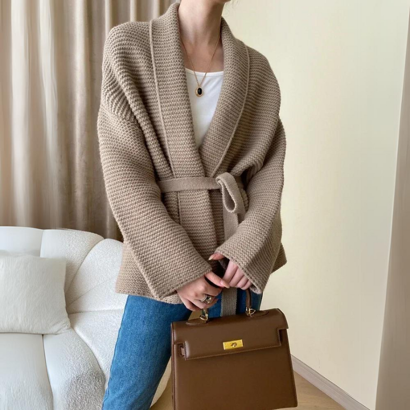 Cardigan de Lana Tejida Rosalie