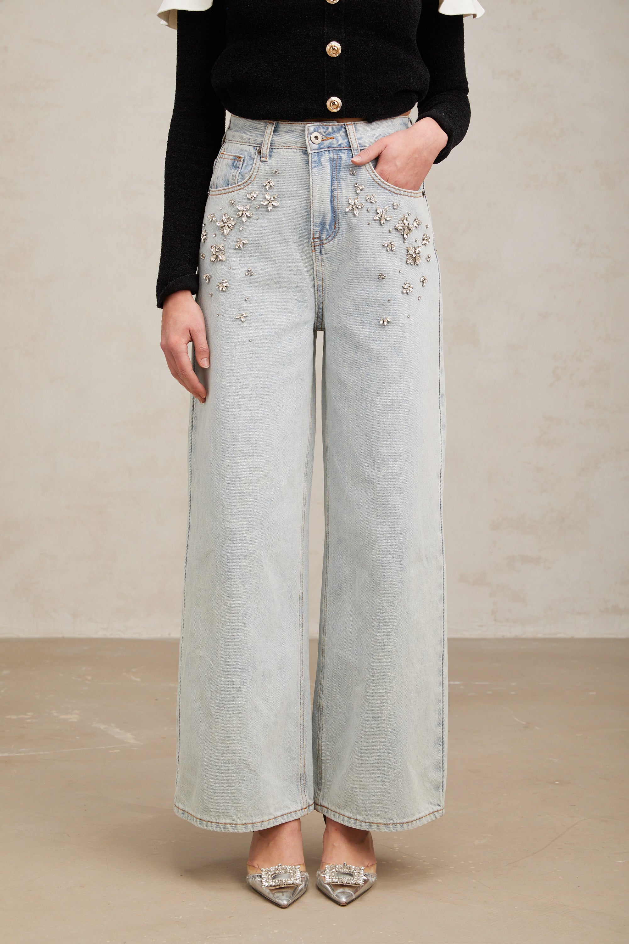 Malda – Jeans con Acabados Decorativos