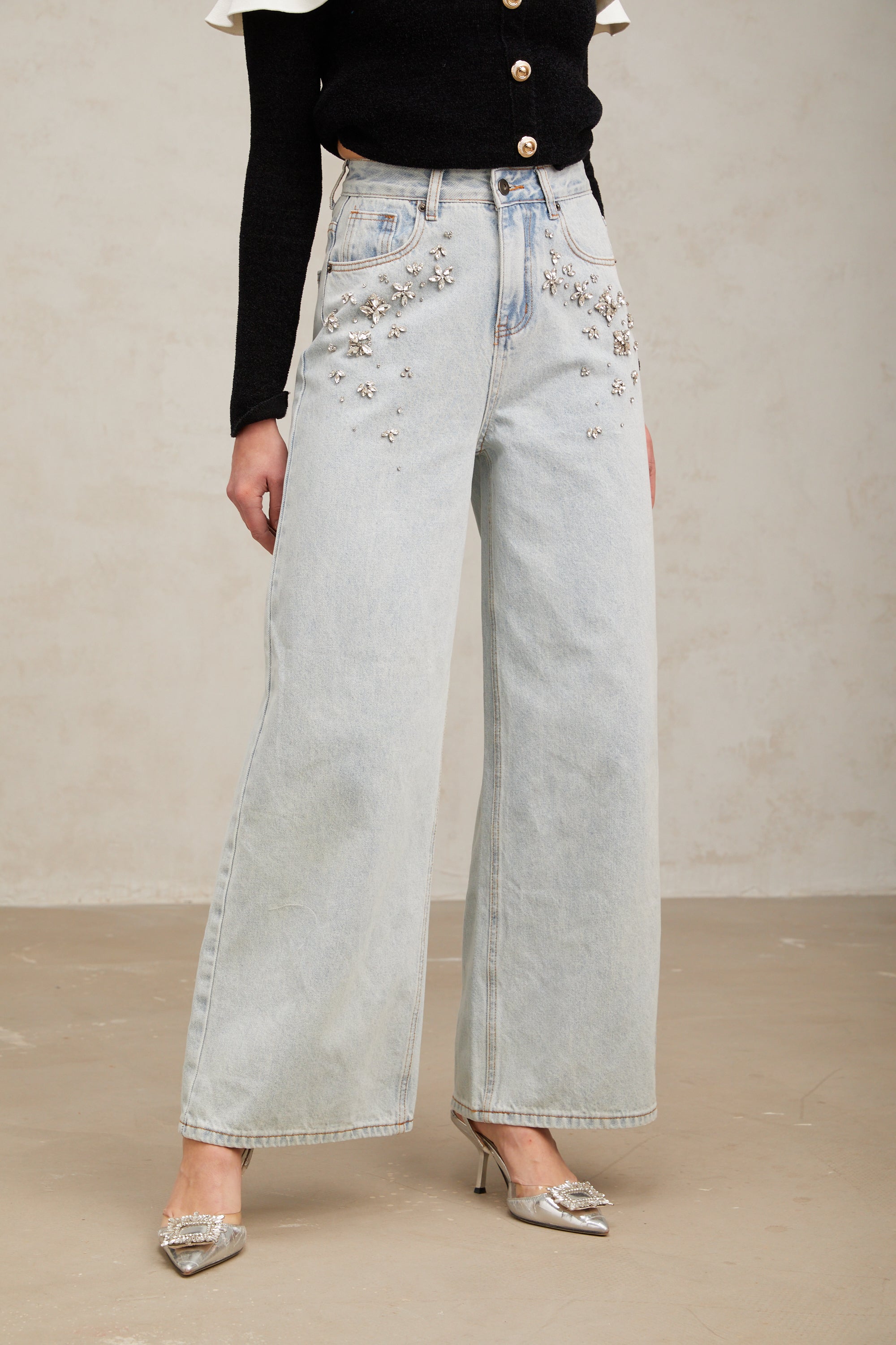 Malda – Jeans con Acabados Decorativos