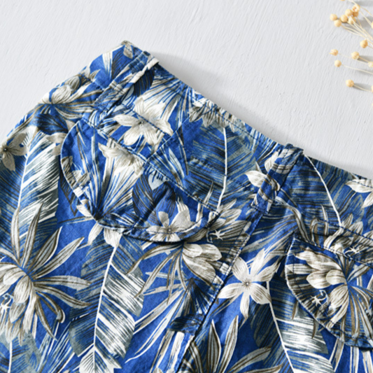 Shorts de lino estilo Havano