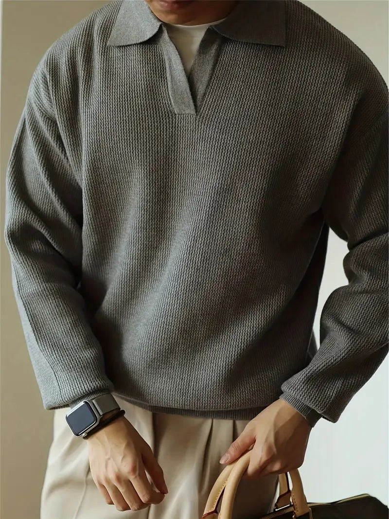 Camisa Polo Edward de Manga Larga para Hombre