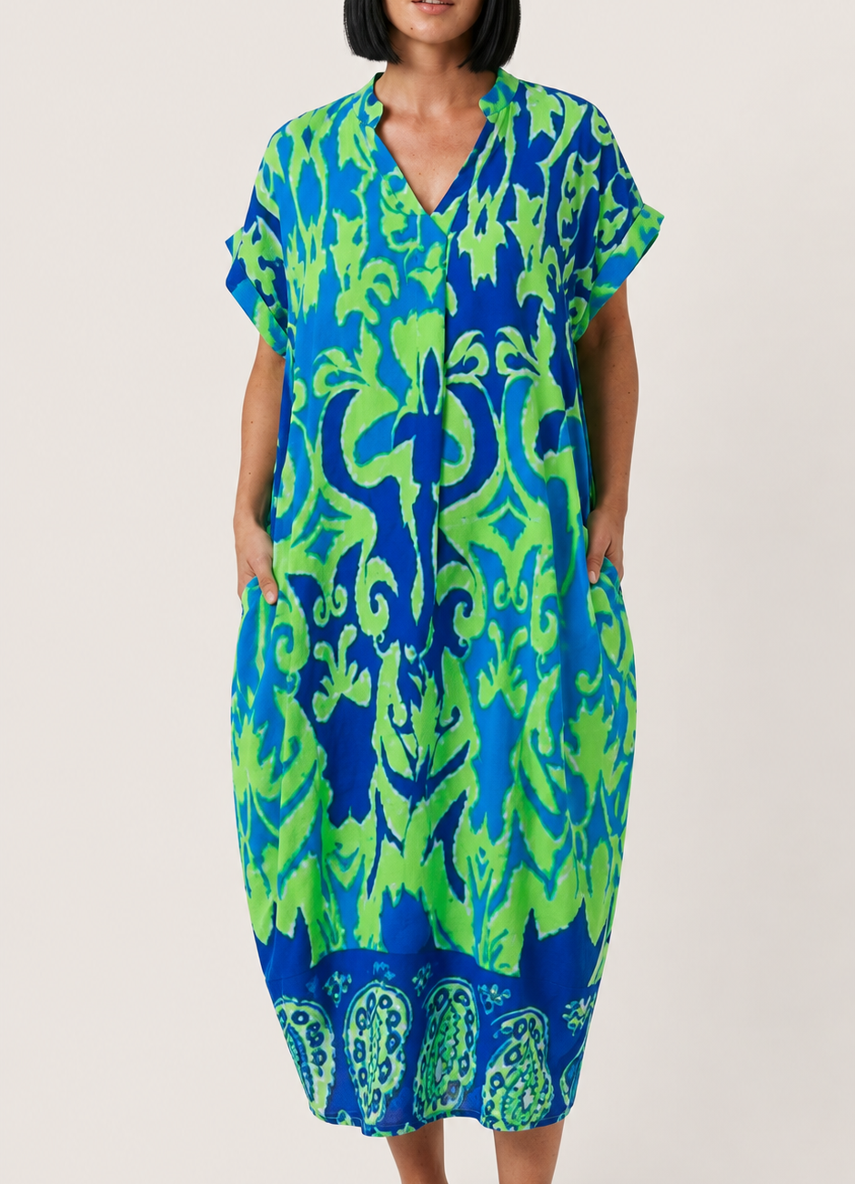 Roma – Vestido de corte relajado con estampado