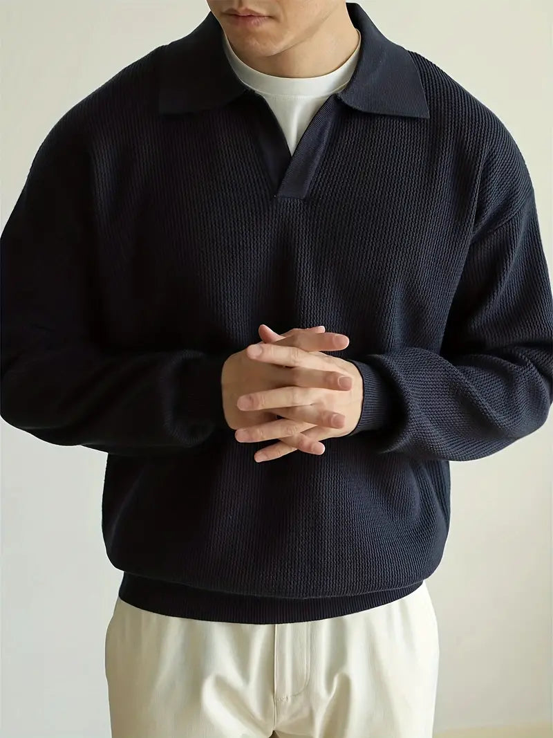 Camisa Polo Edward de Manga Larga para Hombre