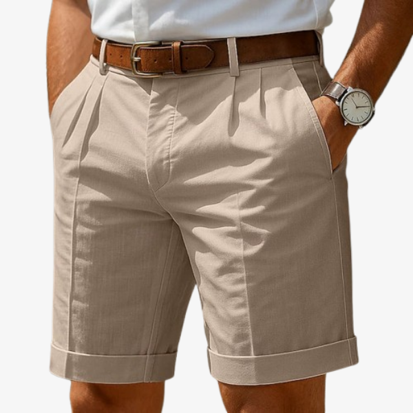 Teofilis – Clásicos Pantalones Cortos de Lino