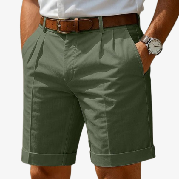 Teofilis – Clásicos Pantalones Cortos de Lino