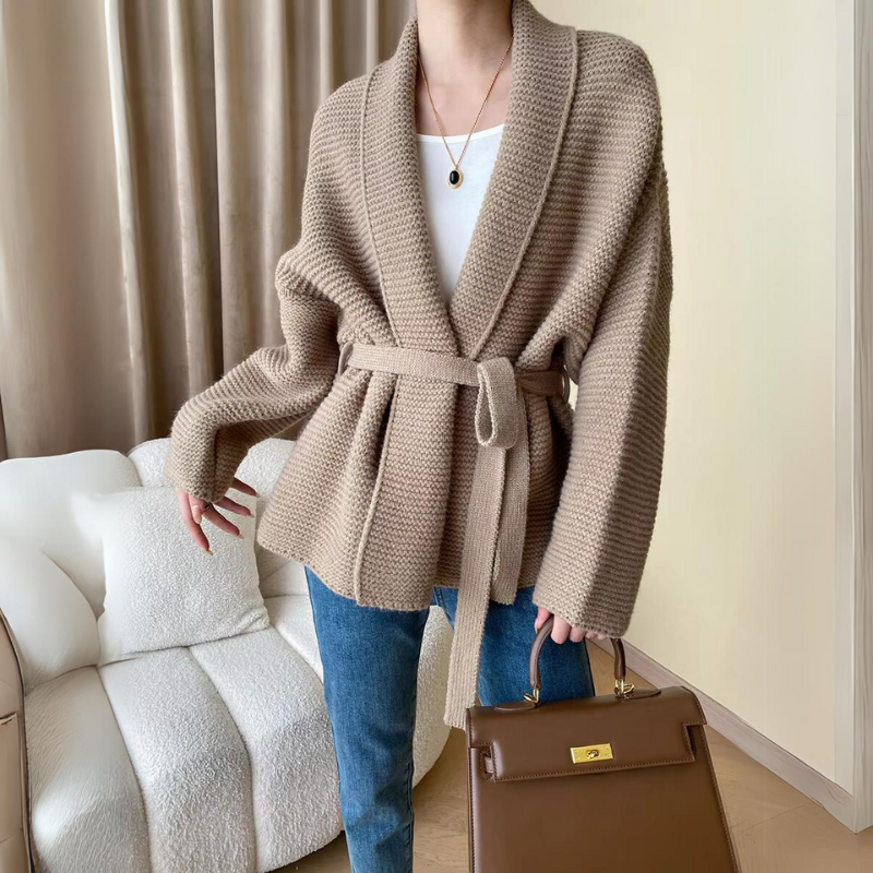 Cardigan de Lana Tejida Rosalie