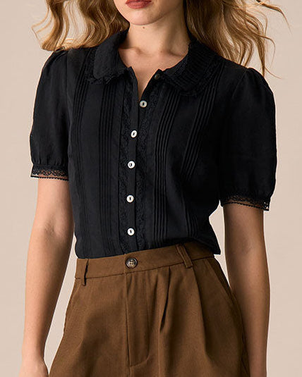 Rosalie – Blusa con Acentos de Encaje