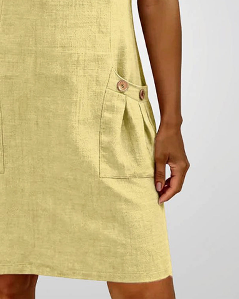 Vaida – Vestido con cierre y bolsillos