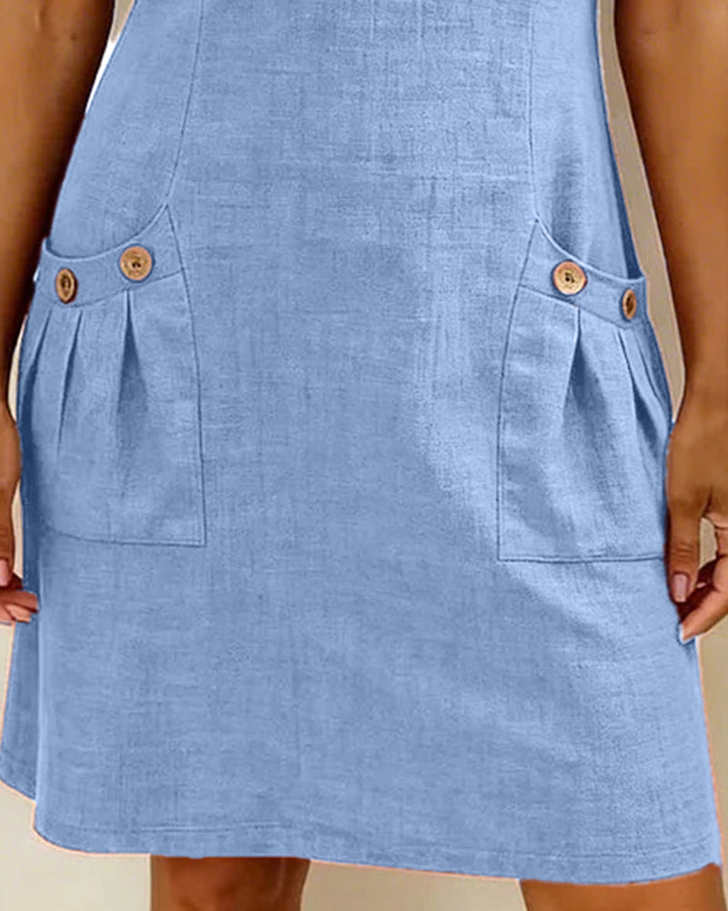 Vaida – Vestido con cierre y bolsillos