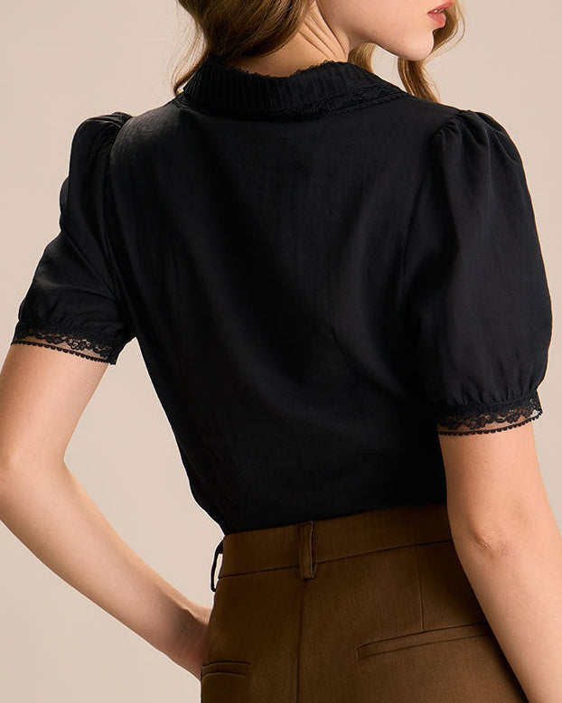 Rosalie – Blusa con Acentos de Encaje