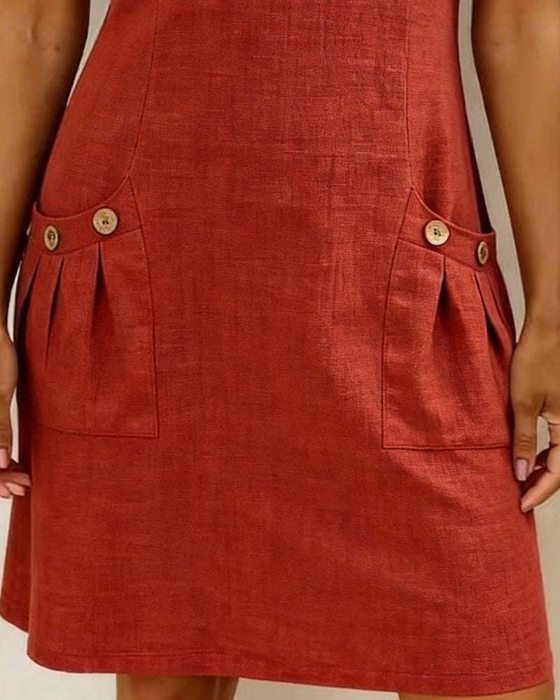 Vaida – Vestido con cierre y bolsillos