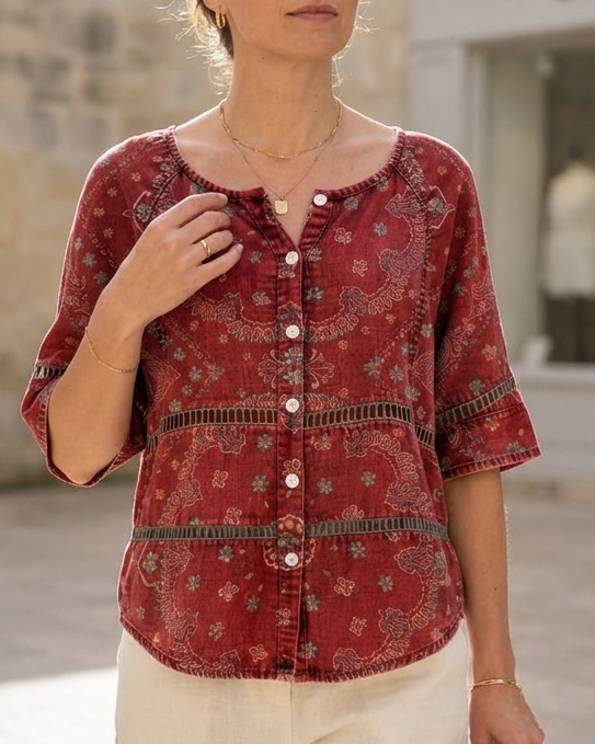 Aldona – Blusa Bohemia para Mujer