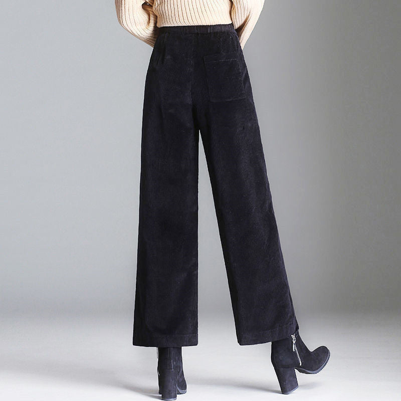Lora – Pantalones de Terciopelo Elegantes