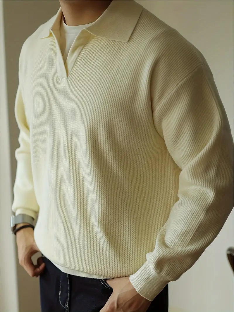 Camisa Polo Edward de Manga Larga para Hombre