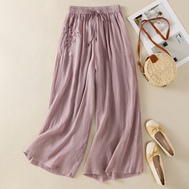 Asta – Pantalones de lino de corte amplio