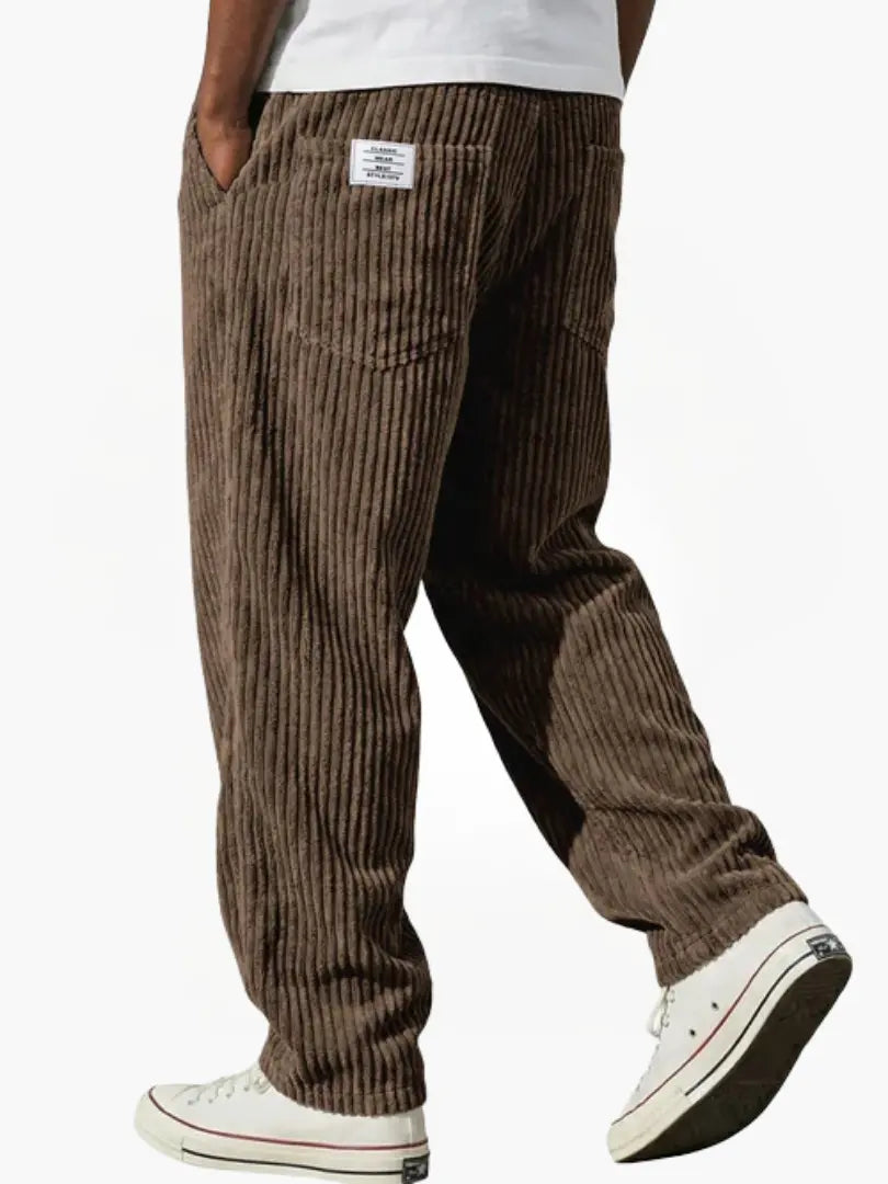 Domas – Pantalones de terciopelo casuales para hombre