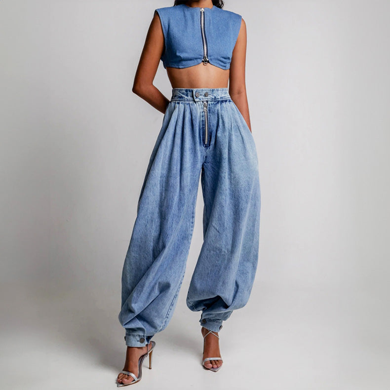 Mariana - Pantalones de Cintura Alta
