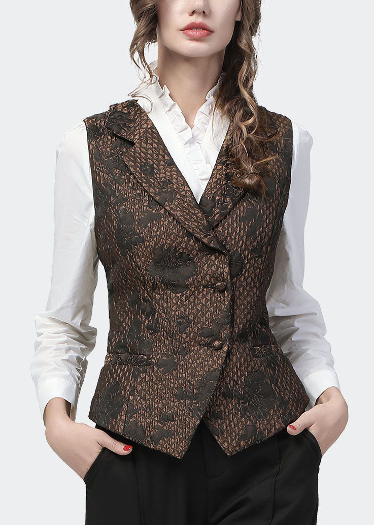 Chaleco de lujo con diseño jacquard