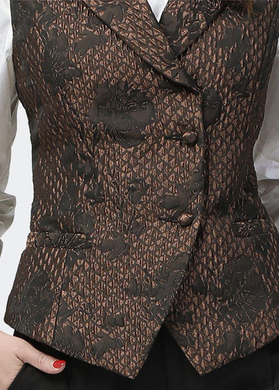 Chaleco de lujo con diseño jacquard