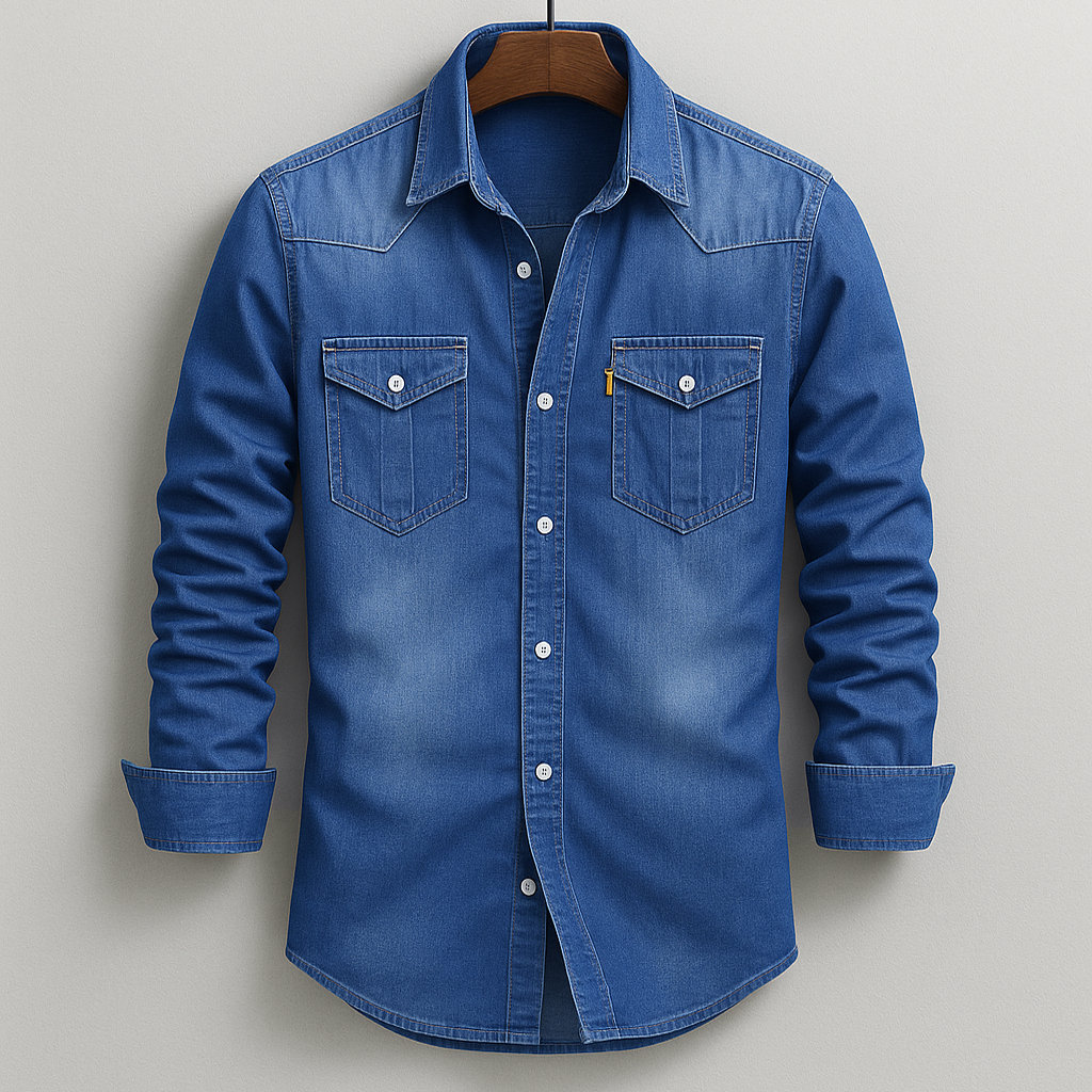 Keldon Camisa de Mezclilla