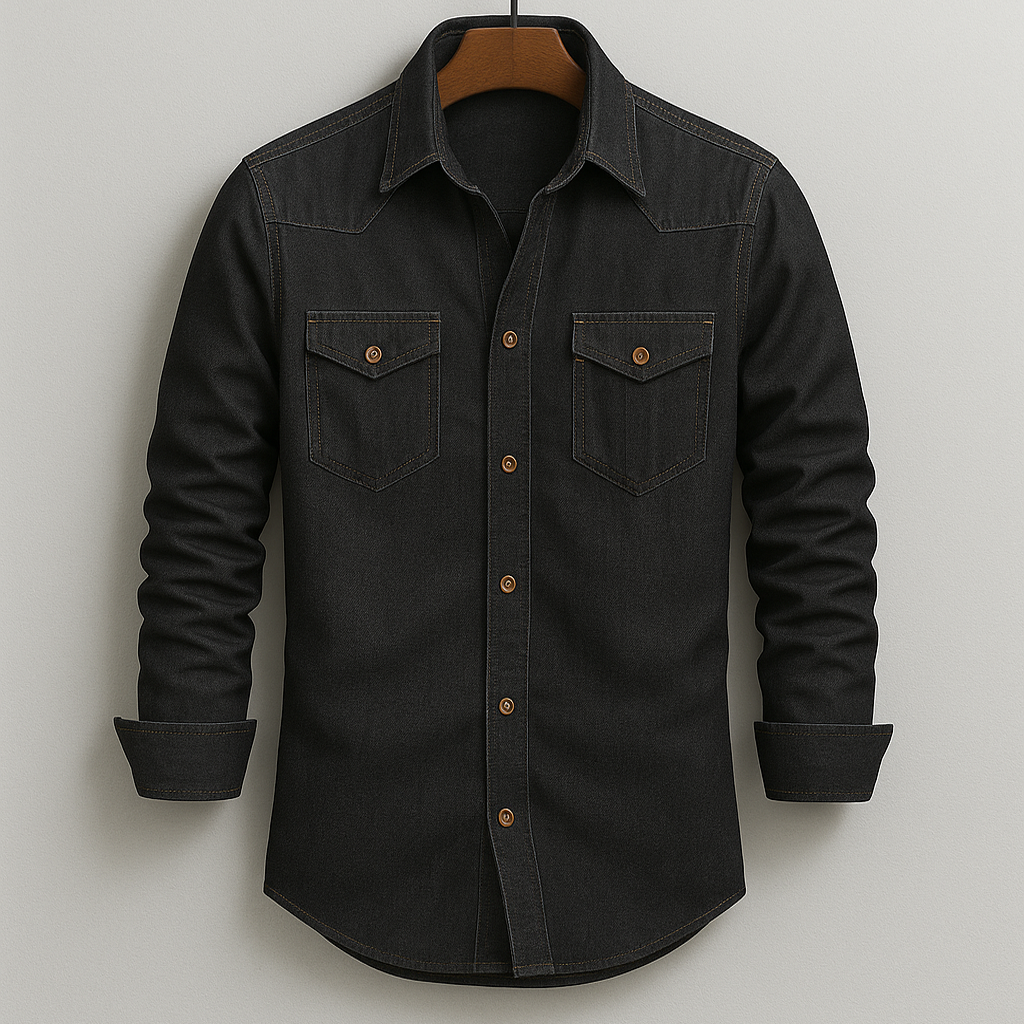Keldon Camisa de Mezclilla