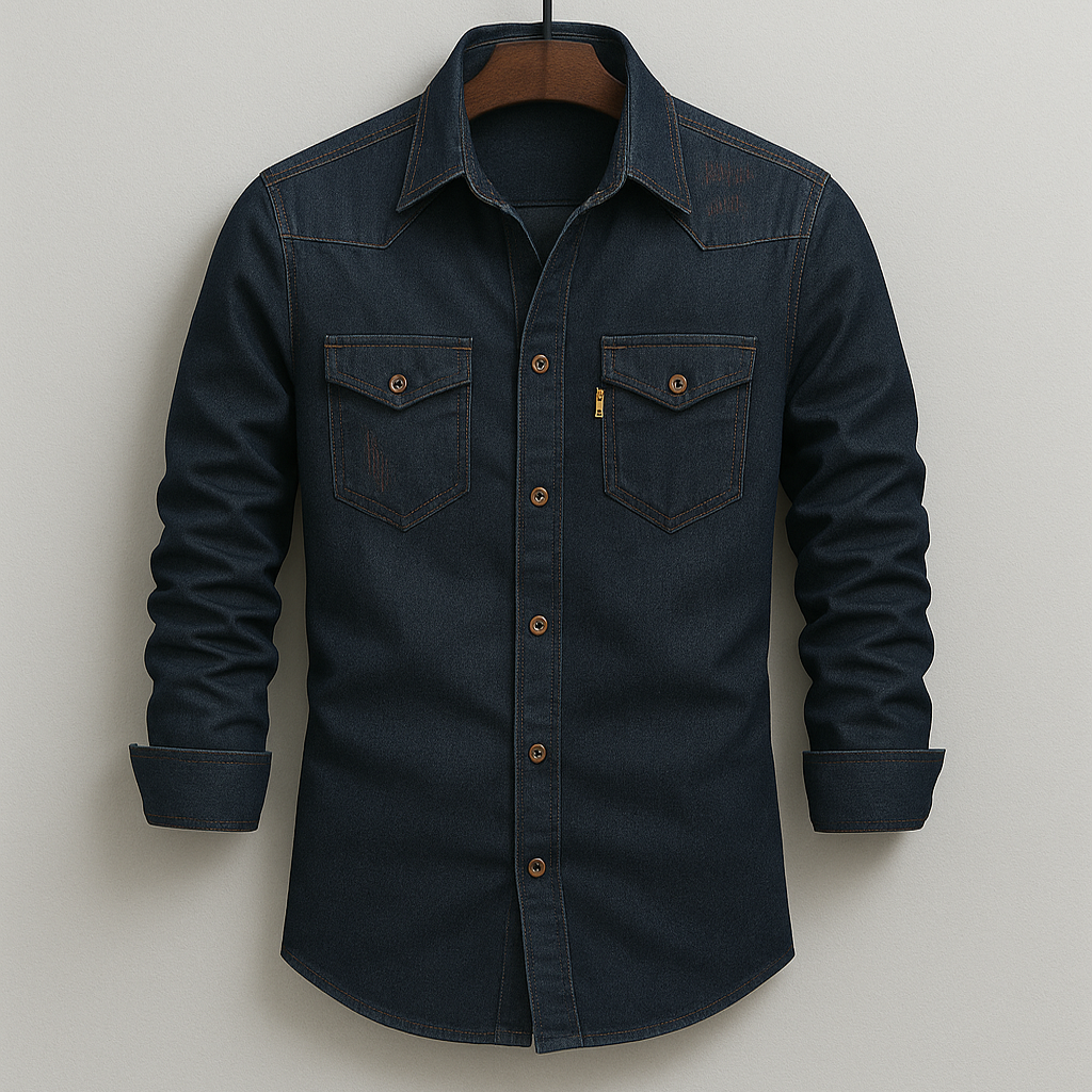 Keldon Camisa de Mezclilla