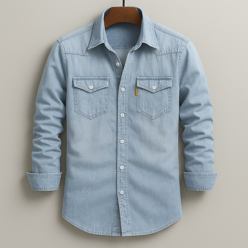 Keldon Camisa de Mezclilla