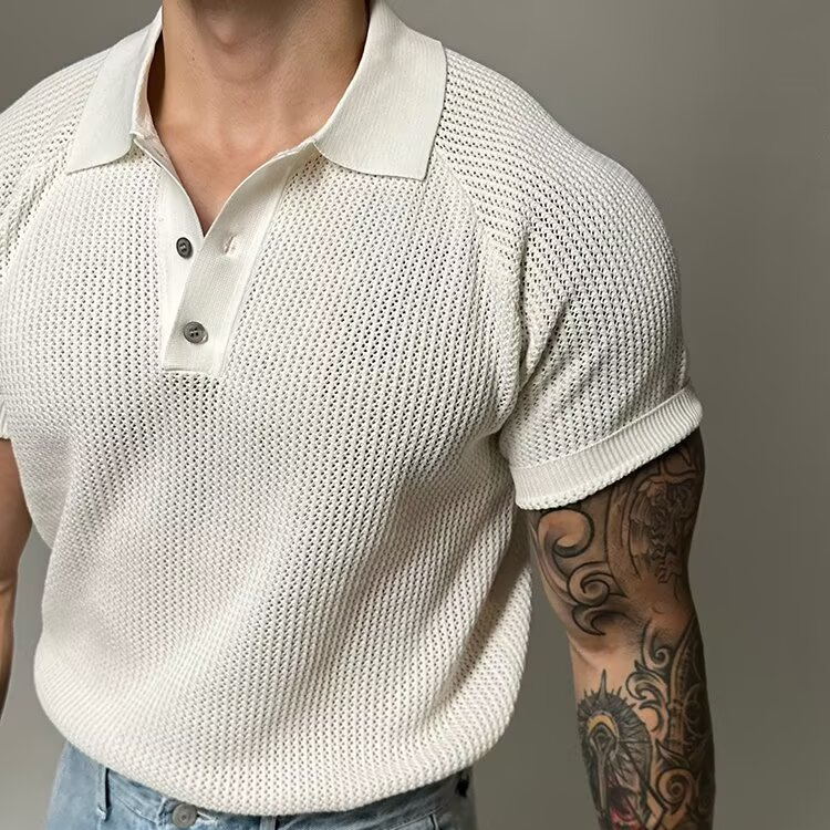 Waffle Polo Shirt Hudson