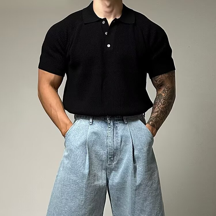 Waffle Polo Shirt Hudson