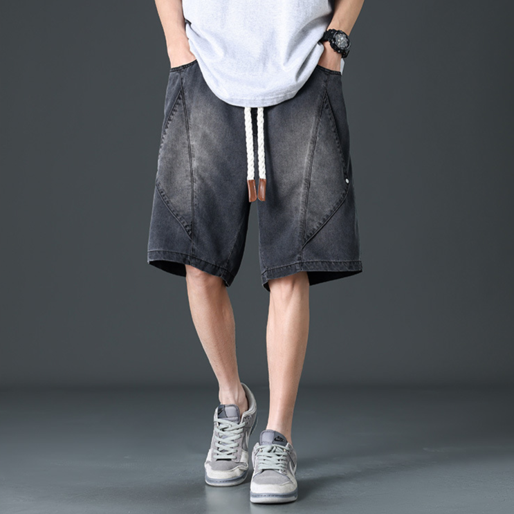 Shorts de mezclilla de pierna ancha estilo Prisma