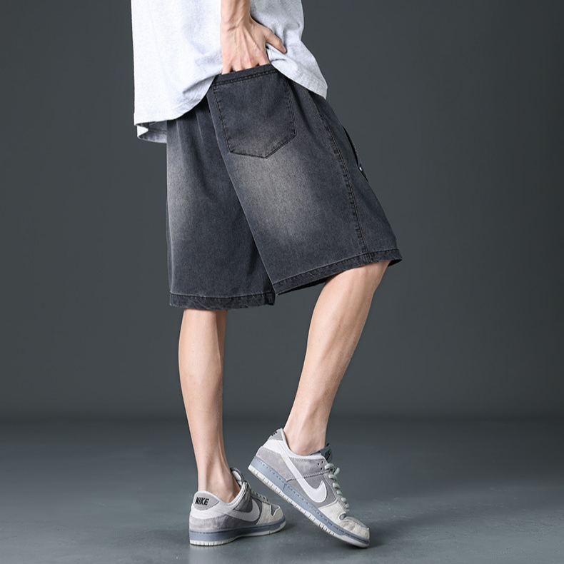 Shorts de mezclilla de pierna ancha estilo Prisma