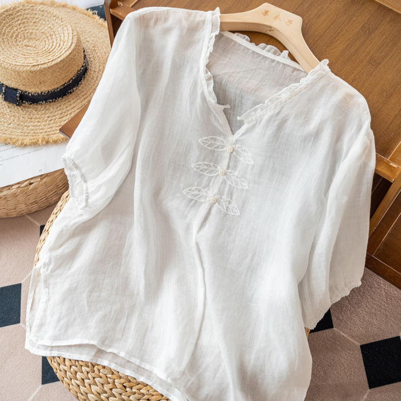 Blusa de Lino Anne Ackerman