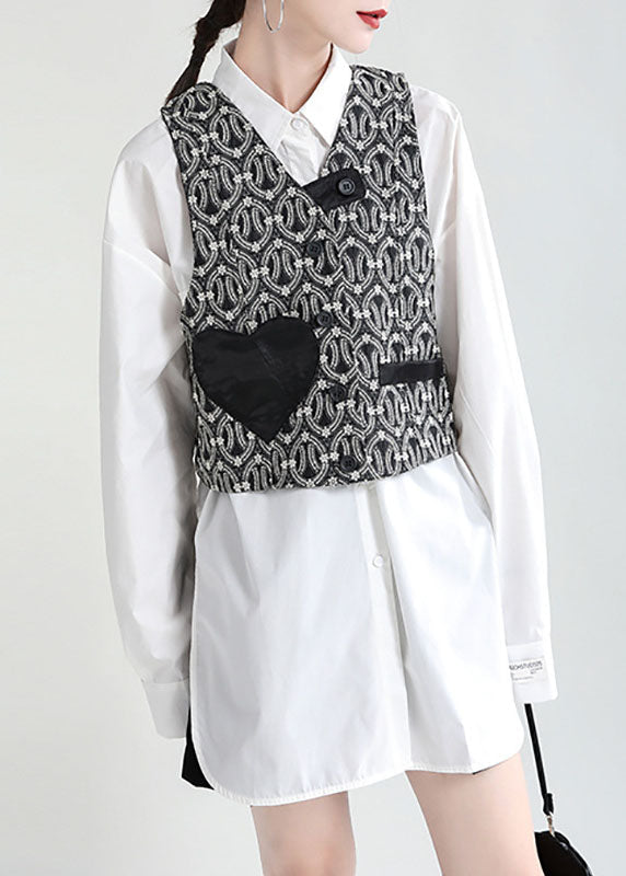 Petra - Chaleco Chic con Botones y Bolsillos
