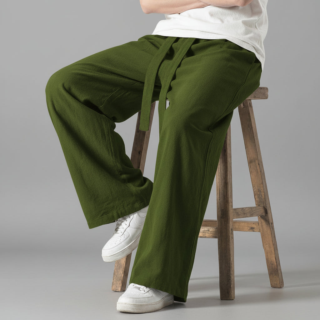 Damiano Pantalones de Algodón