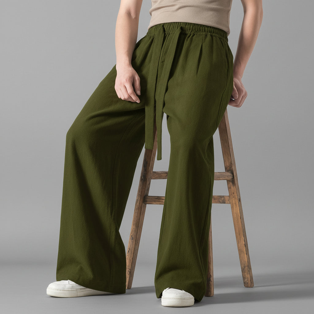 Damiano Pantalones de Algodón