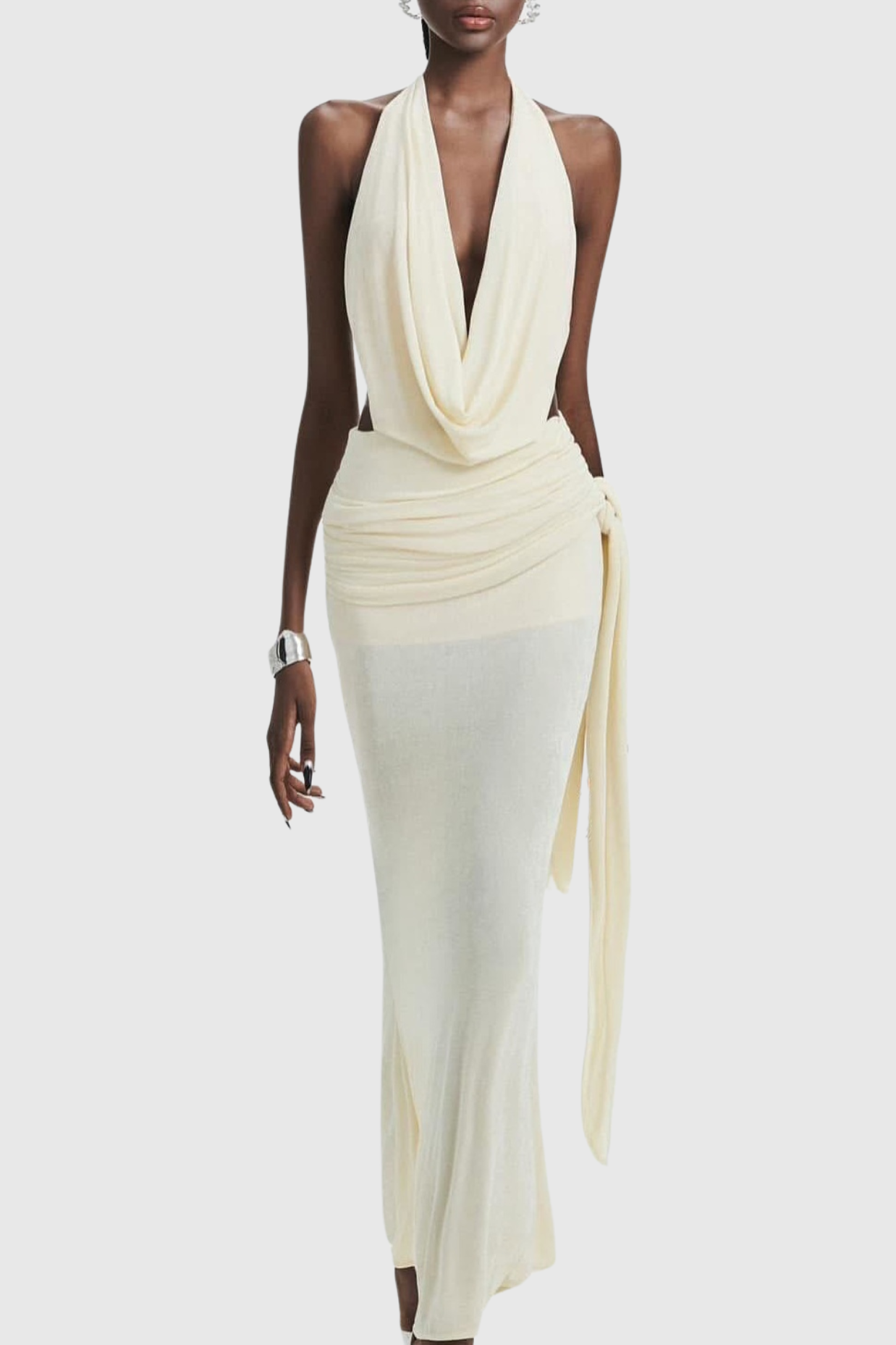 Svajūnė – Elegante vestido largo ajustado