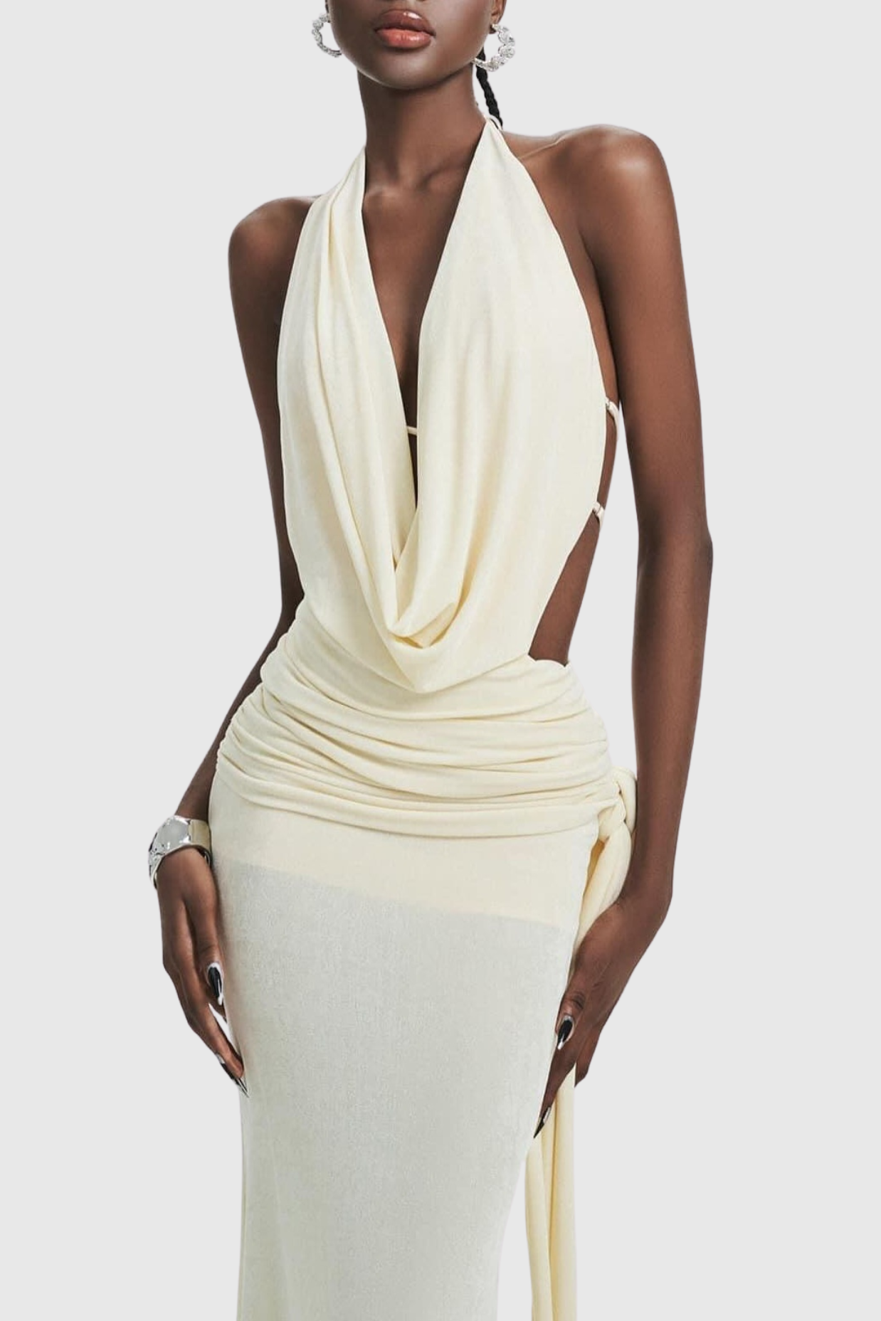 Svajūnė – Elegante vestido largo ajustado