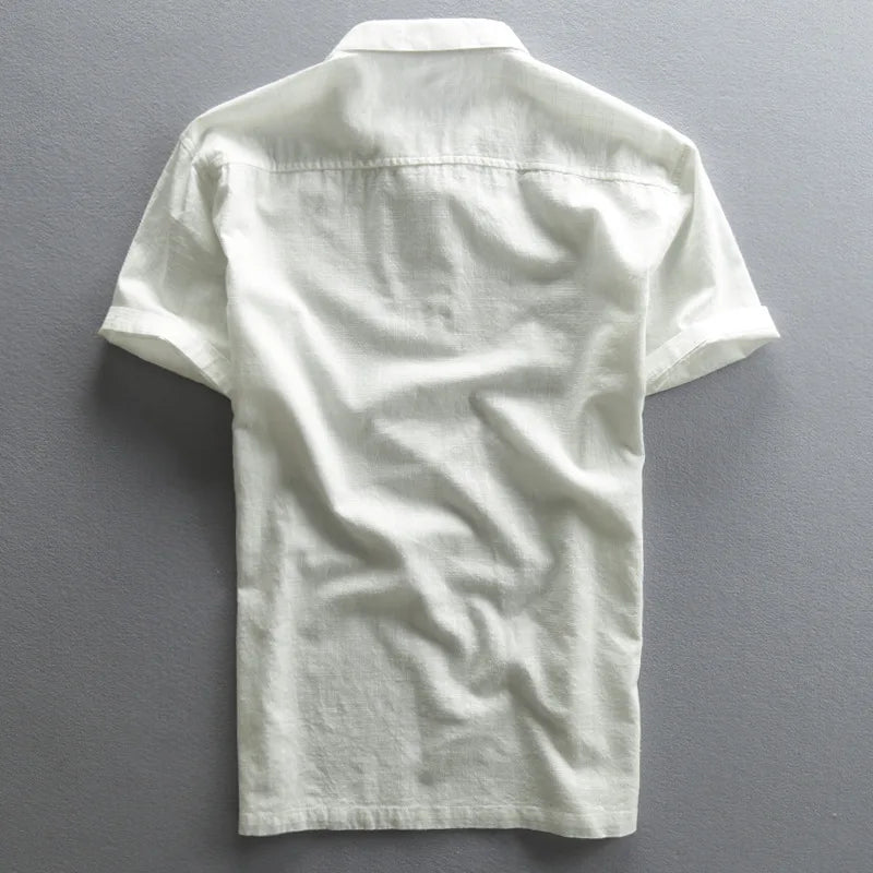 Camisa Polo Rafaelo de Algodón y Lino