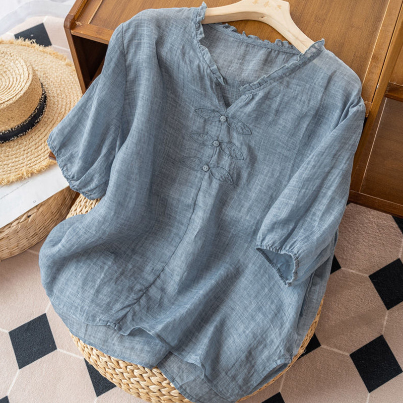 Blusa de Lino Anne Ackerman