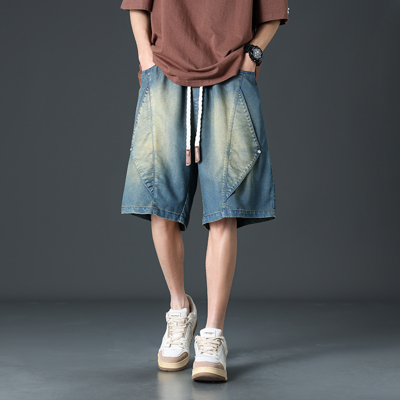 Shorts de mezclilla de pierna ancha estilo Prisma