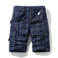 Shorts de aventura con estampado de cuadros