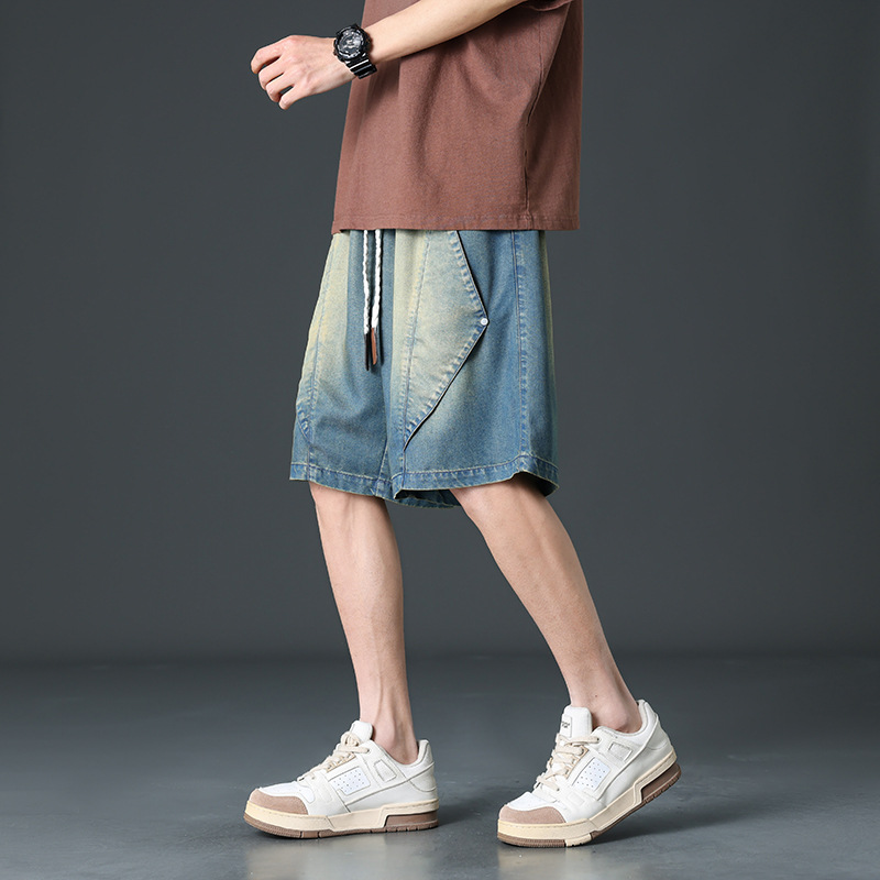 Shorts de mezclilla de pierna ancha estilo Prisma