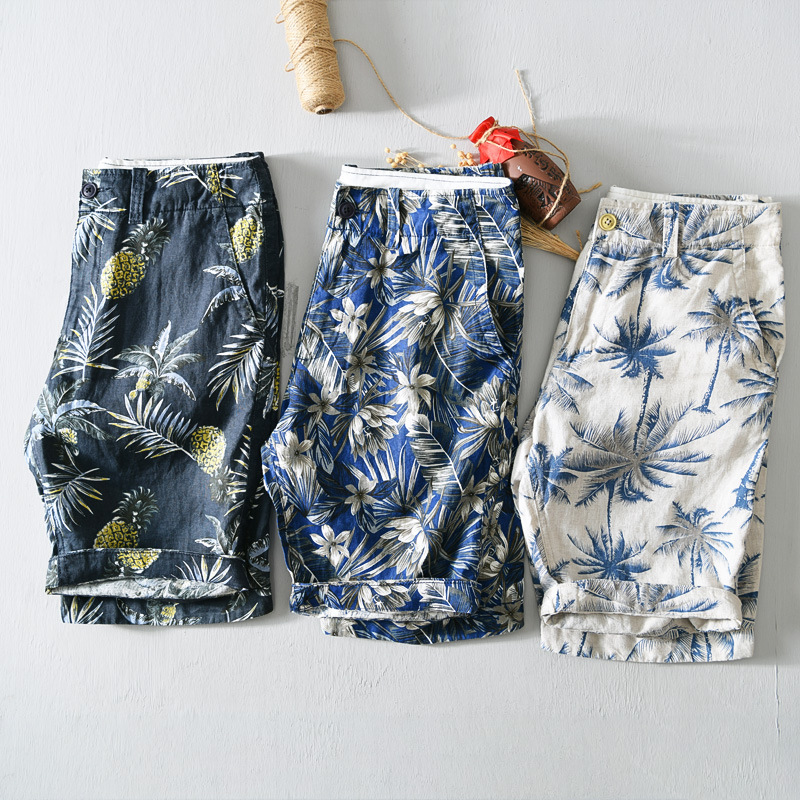 Shorts de lino estilo Havano