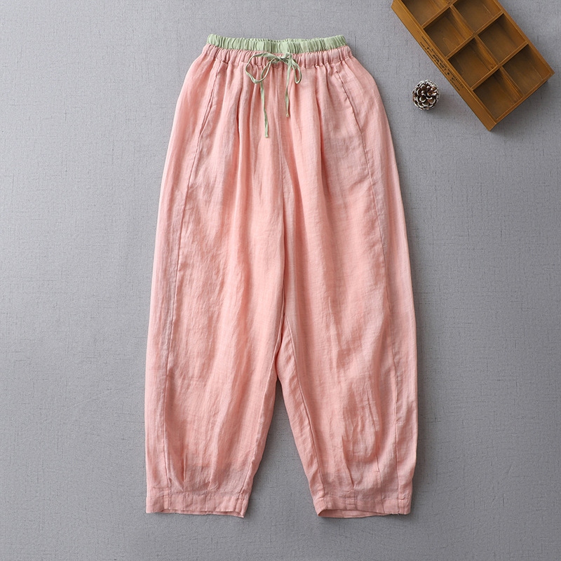 Darja – Pantalones de lino para actividades informales