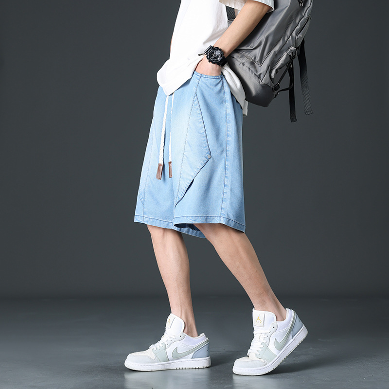 Shorts de mezclilla de pierna ancha estilo Prisma