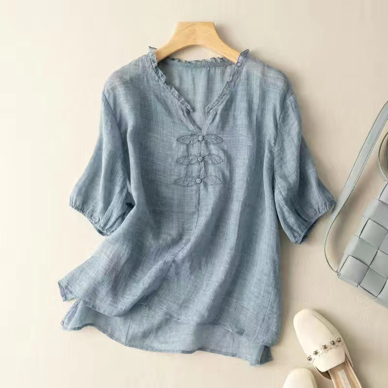 Blusa de Lino Anne Ackerman