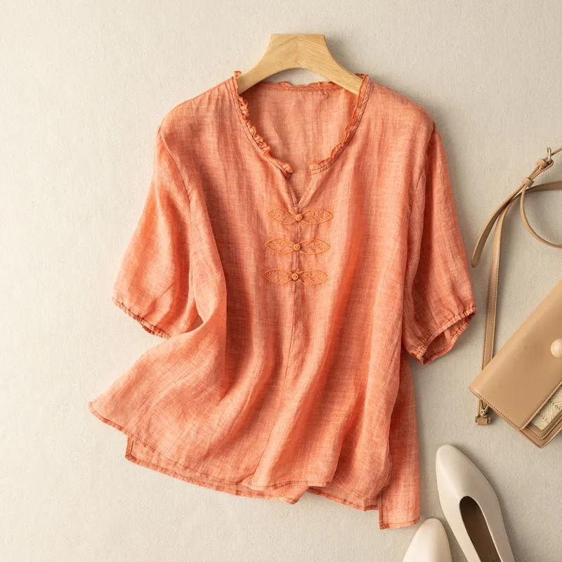 Blusa de Lino Anne Ackerman